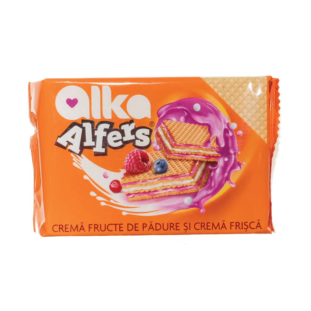 Alfers Napolitana 170G Crema Fructe Padure Si Frisca