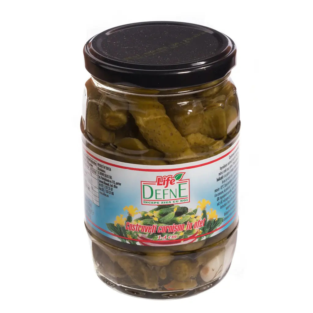 Defne Castraveti In Otet 1-4 Cm 500Ml
