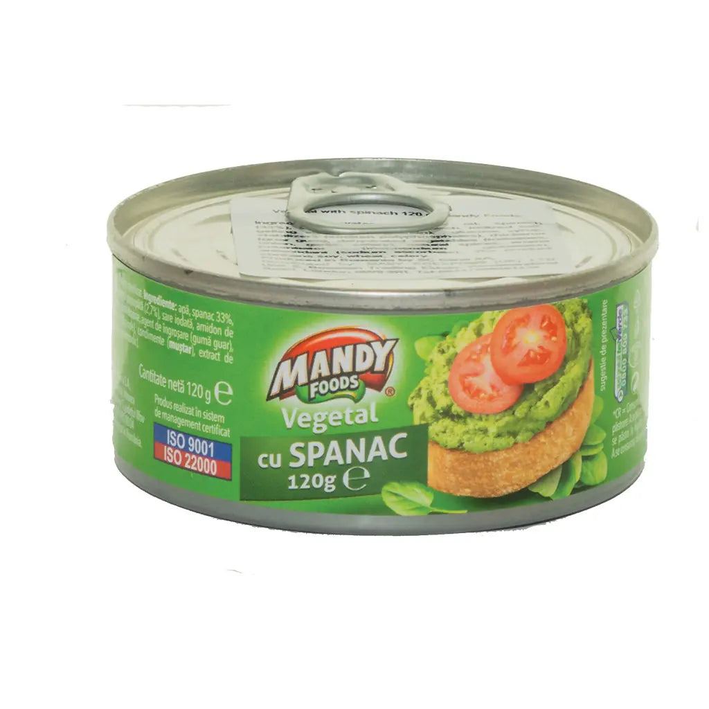 Mandy Pate Vegetal Cu Spanac Foods120G