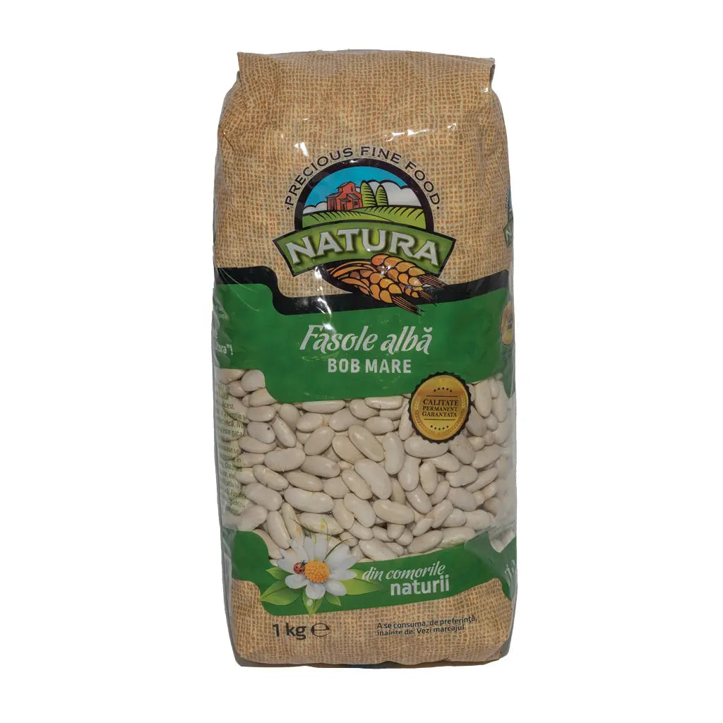 Natura Fasole Alba Bob Mare 1Kg