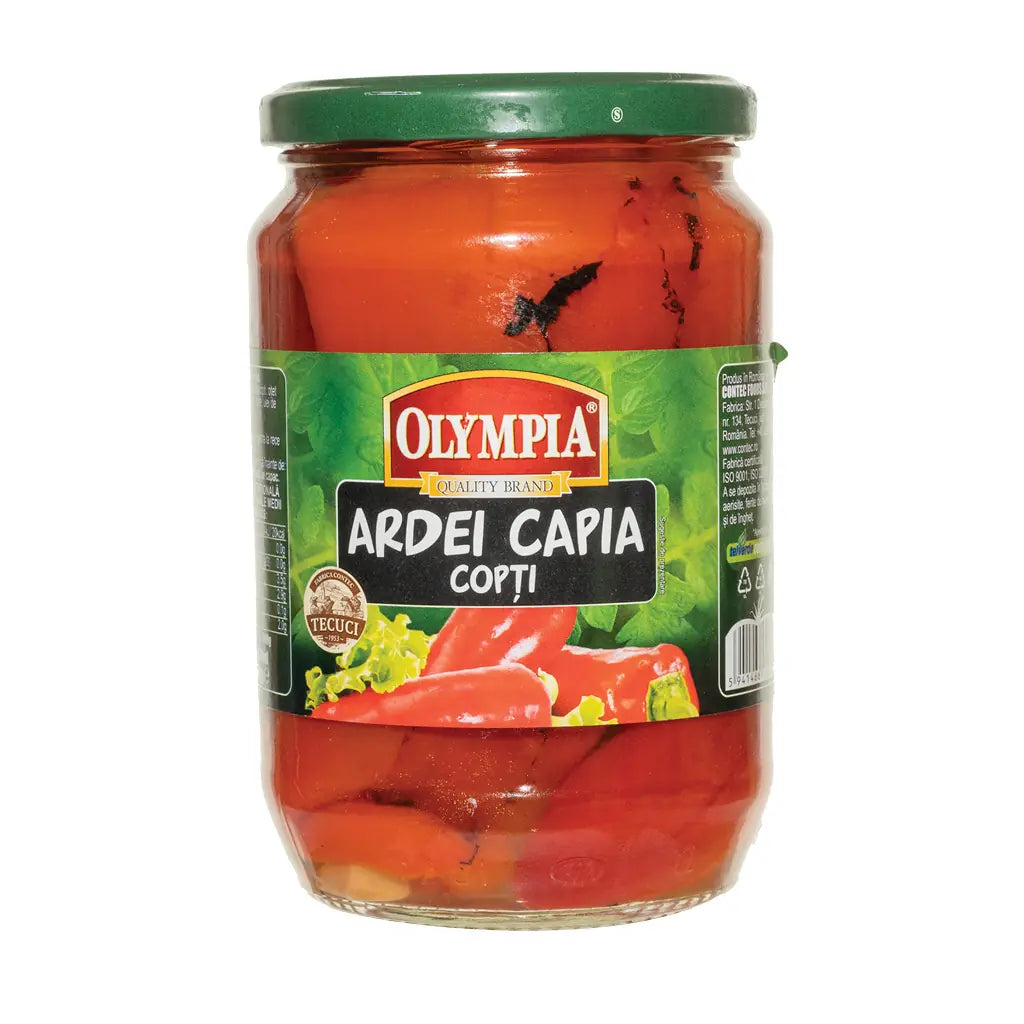 Olympia Ardei Capia Copti -Grilled Capia Peppers In Vinegar 720Ml