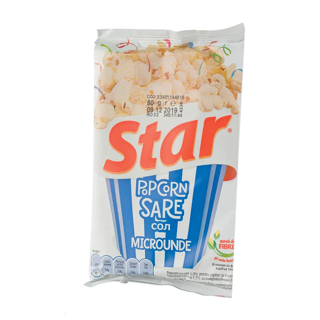 Star Popcorn Microunde 80G Sare