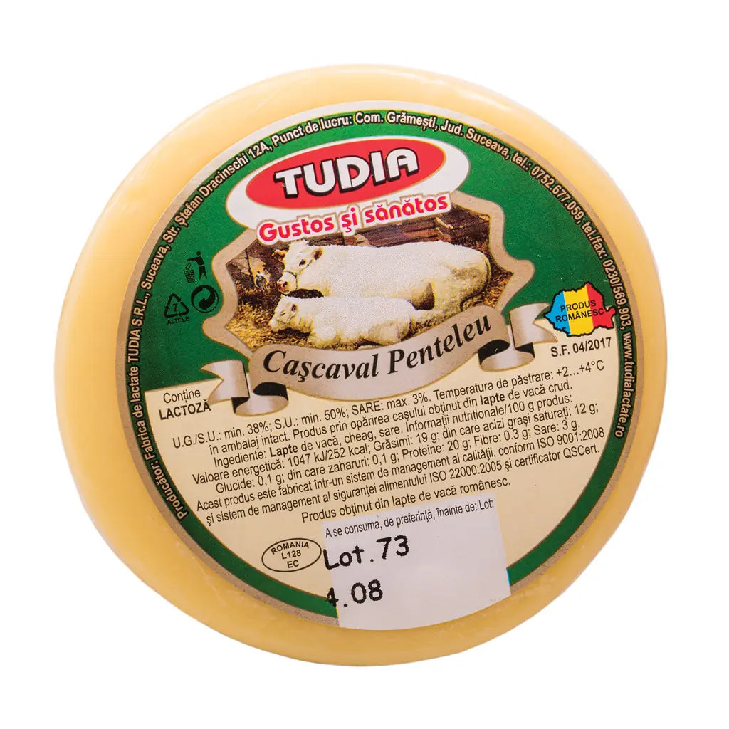 Tudia Cascaval Penteleu Cca 400G Vid Kg