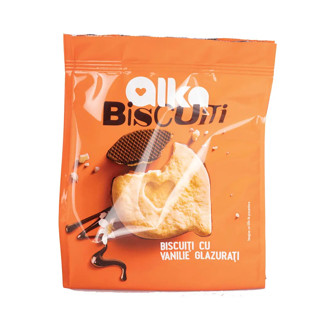 Alka Alffers Biscuiti 180G Vanilie Glazurati(10)