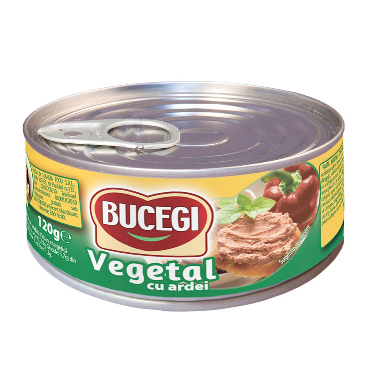 Bucegi Pate Vegetal Cu Ardei 120G