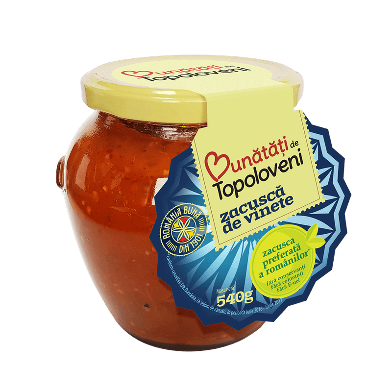 Topoloveni Zacusca De Vinete Borcan Amfora 540G
