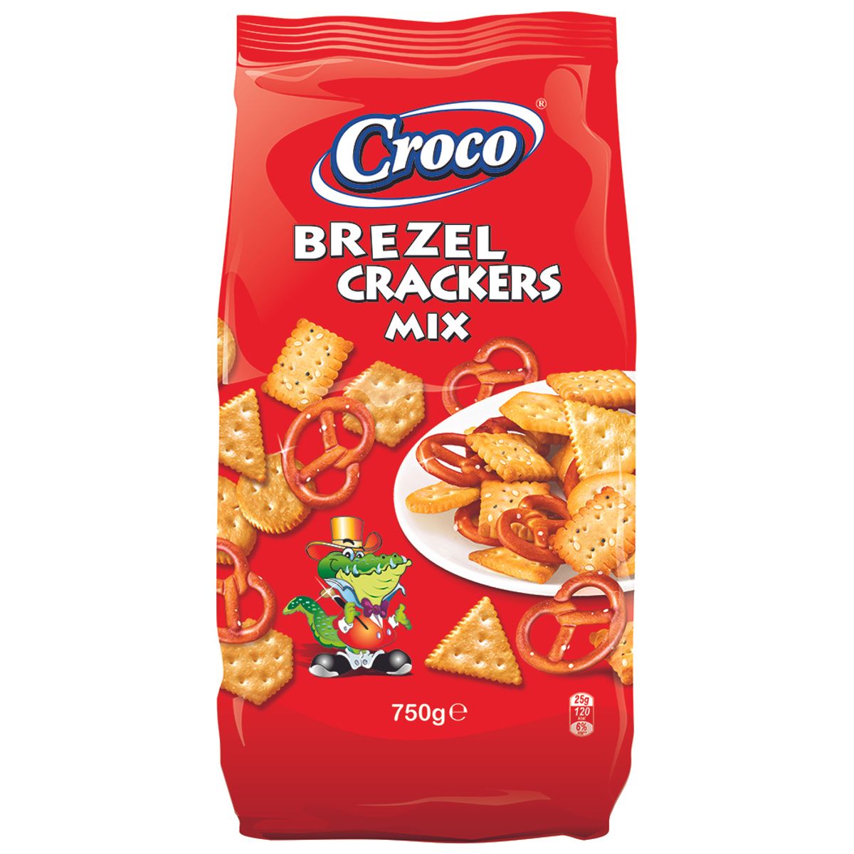 Croco Mix Crackers&Brezel 750G