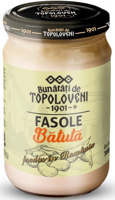 Topoloveni Fasole Batuta Cu Sos De Ceapa 160G