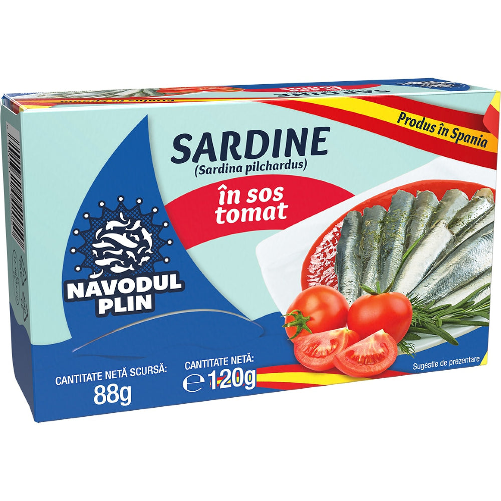 Navodul Plin Sardine Sos Tomat 120G (25)