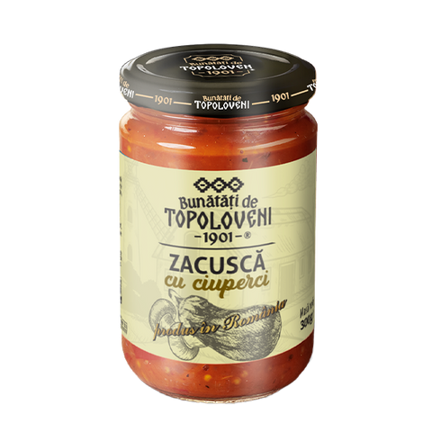 Topoloveni Zacusca Cu Ciuperci Borcan Amfora 540G