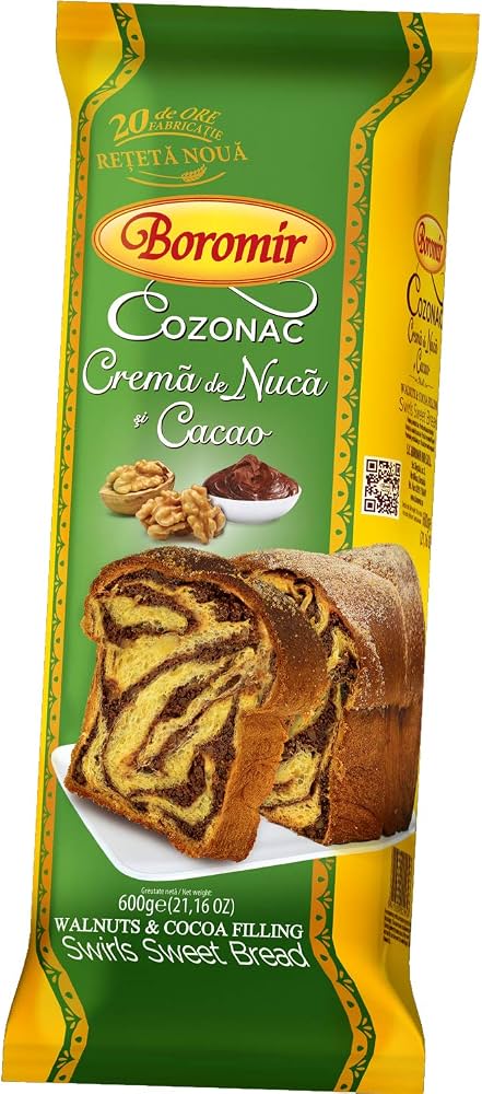 Boromir Cozonac Cu Nuca Si Cacao 400G
