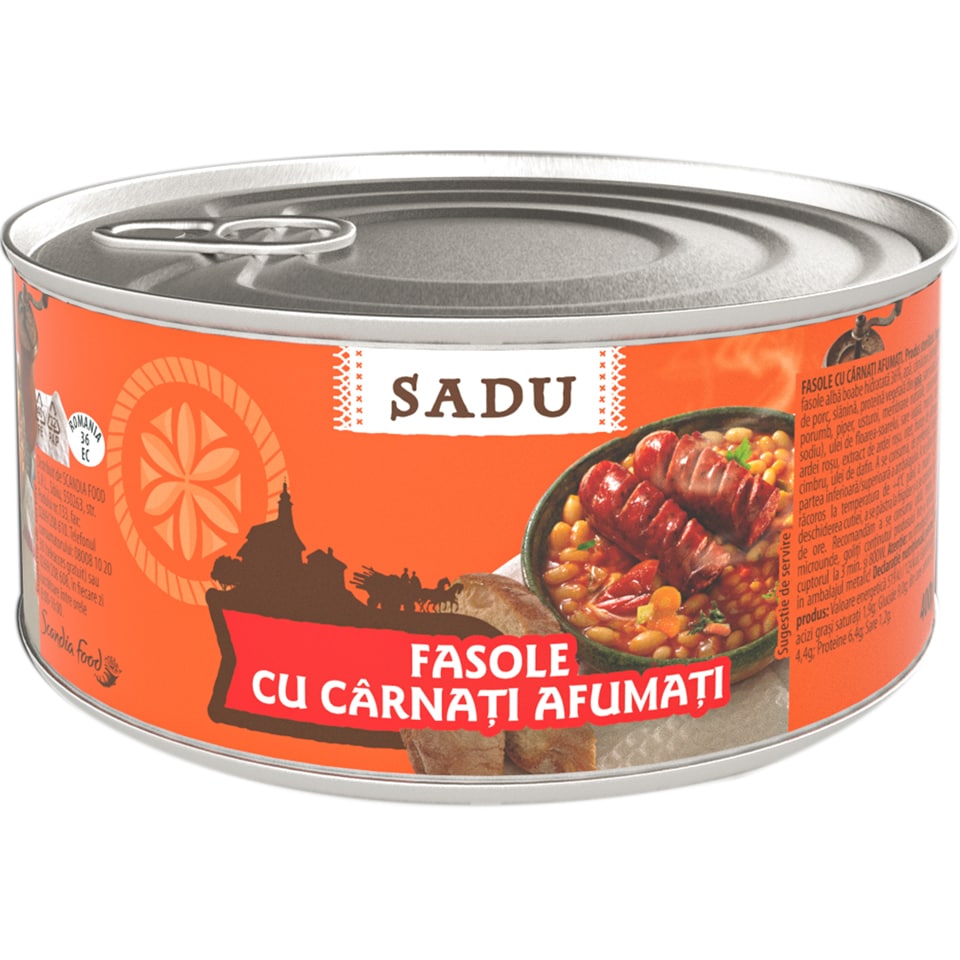 Sadu Fasole Cu Carnati 400G(6)