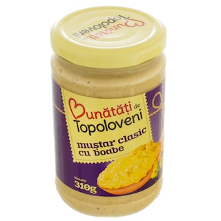 Topoloveni Mustar Clasic Cu Boabe 300G