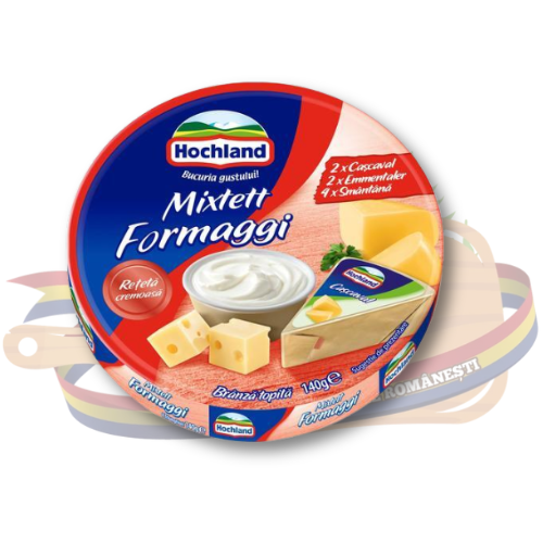 Hochland Branza Topita Triunghiuri Mixtett Formaggi 140G