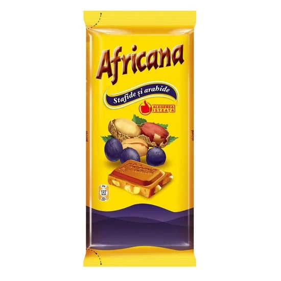 Africana Ciocolata 90G Arahide Si Stafide