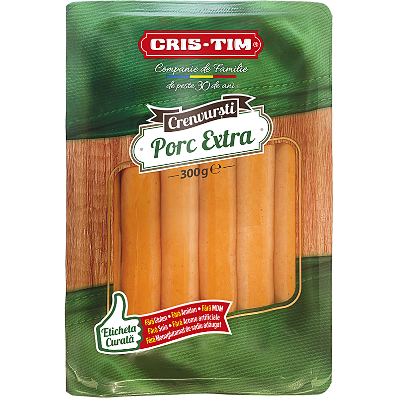 Cristim Cremwursti Porc Extra Kg
