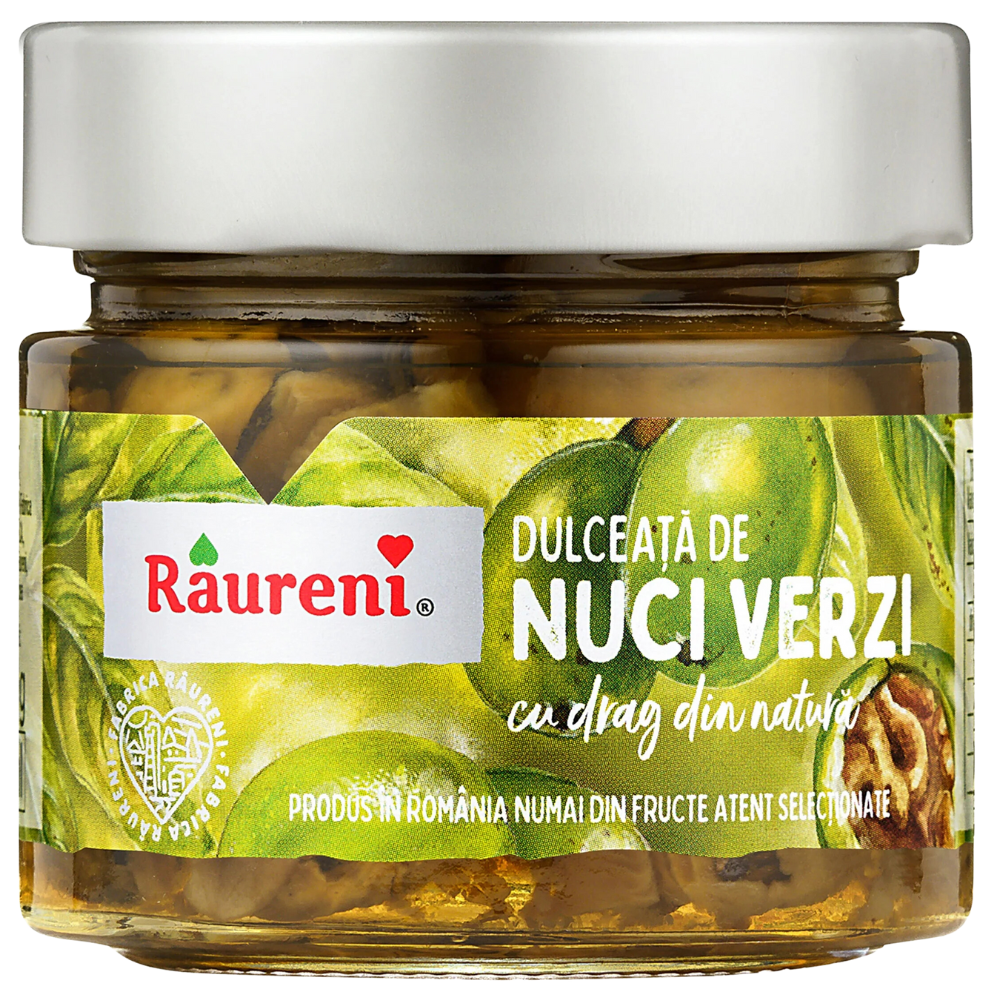 Raureni Dulceata Nuci Verzi Intregi In Sirop 280G