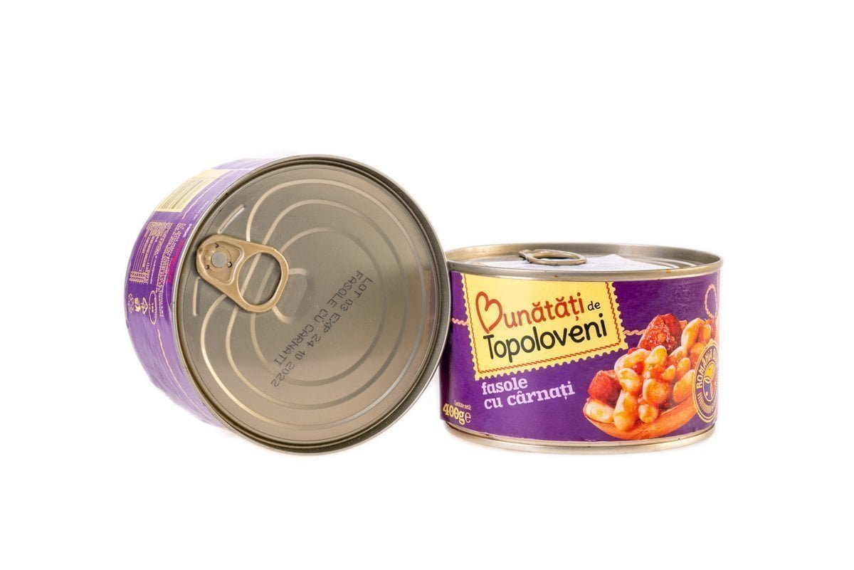 Topoloveni Fasole Cu Carnati (Cutie) 400G