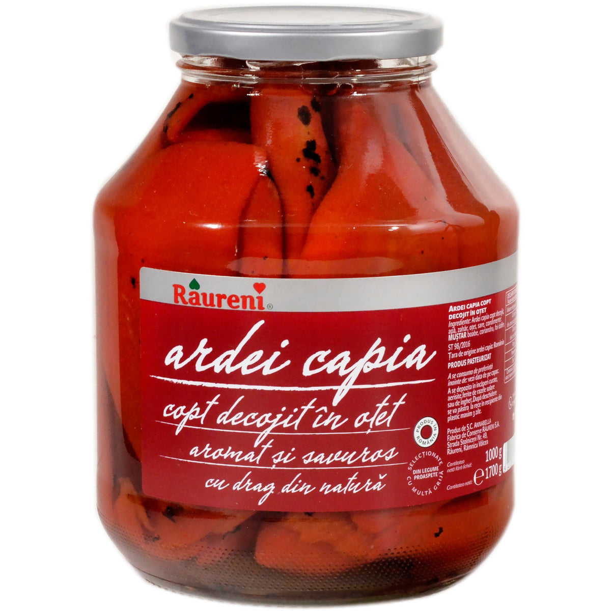 Raureni Ardei Capia Copt In Otet 700G