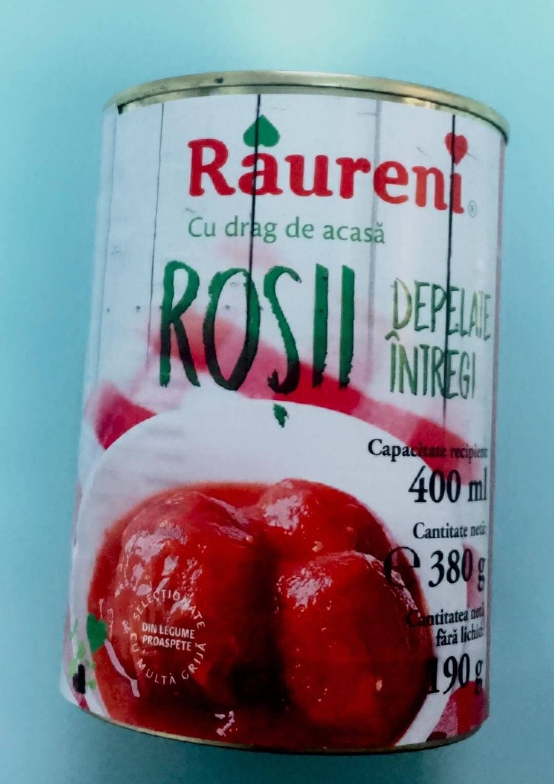 Raureni Rosii Intregi Depelate 380G Cutie