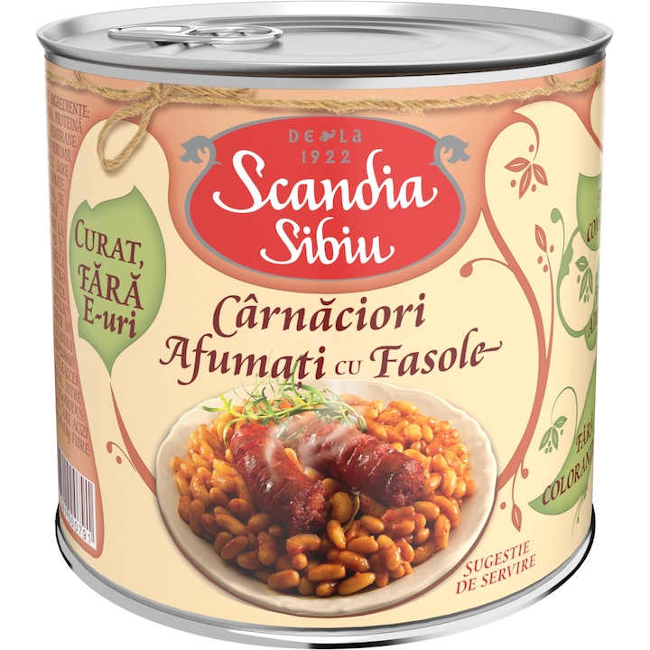 Scandia Carnaciori Cu Fasole 400G