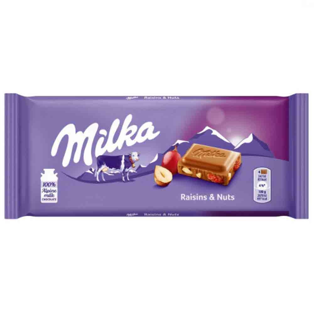 Ciocolata Milka 100G Alune Si Stafide