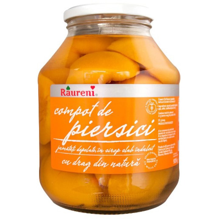 Raureni Compot Piersici Depelate 1/2 1650G
