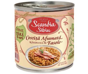 Scandia Costita Afumata Cu Fasole 400G