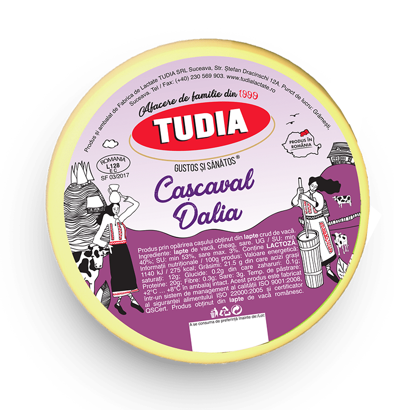 Tudia Cascaval Dalia Cca 400G Vid