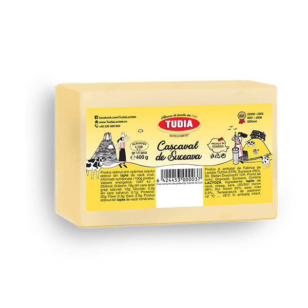 Tudia Cascaval Suceava 400G Vid